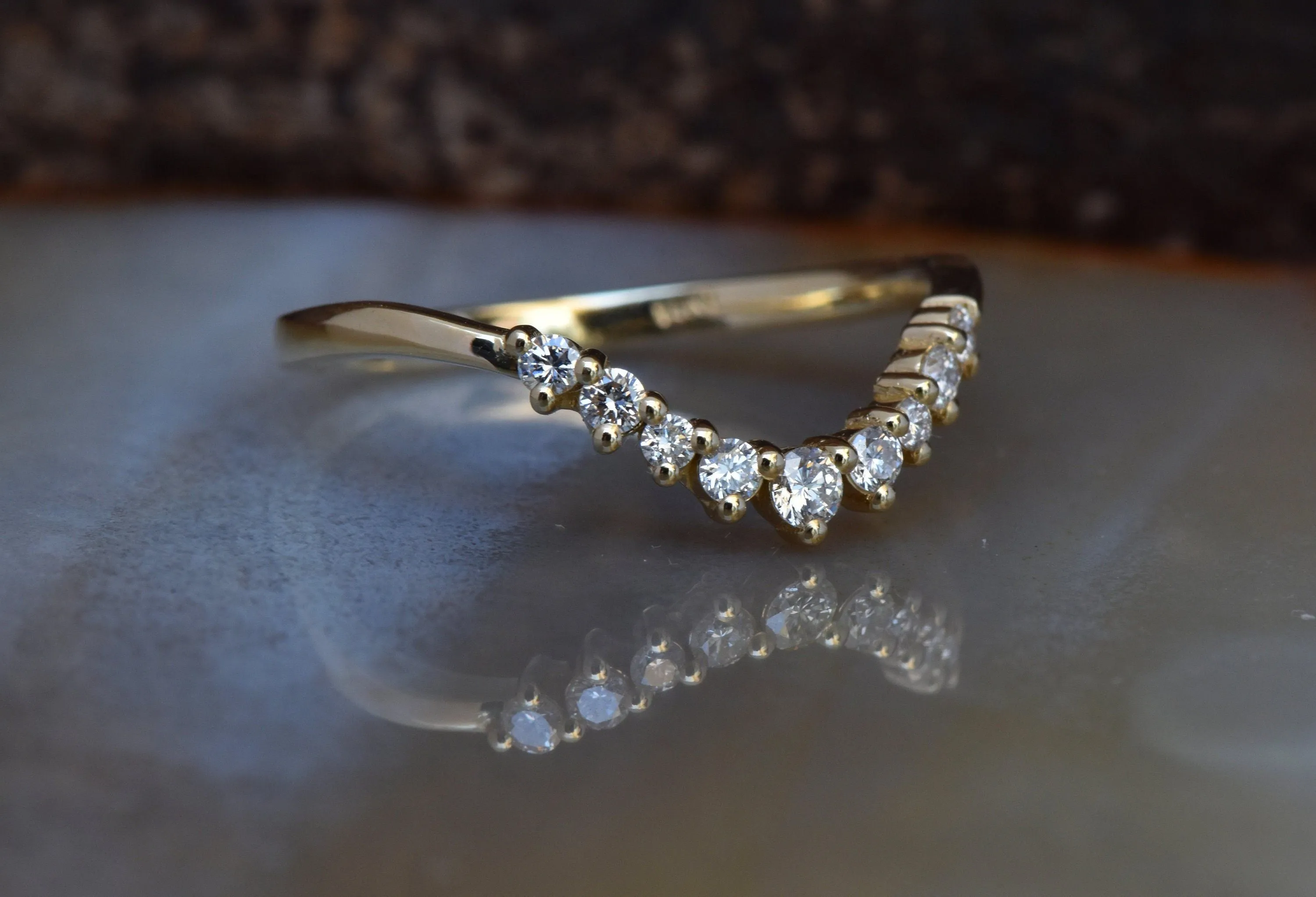 1 Carat Vintage sunburst ring 14k 18k Rose gold