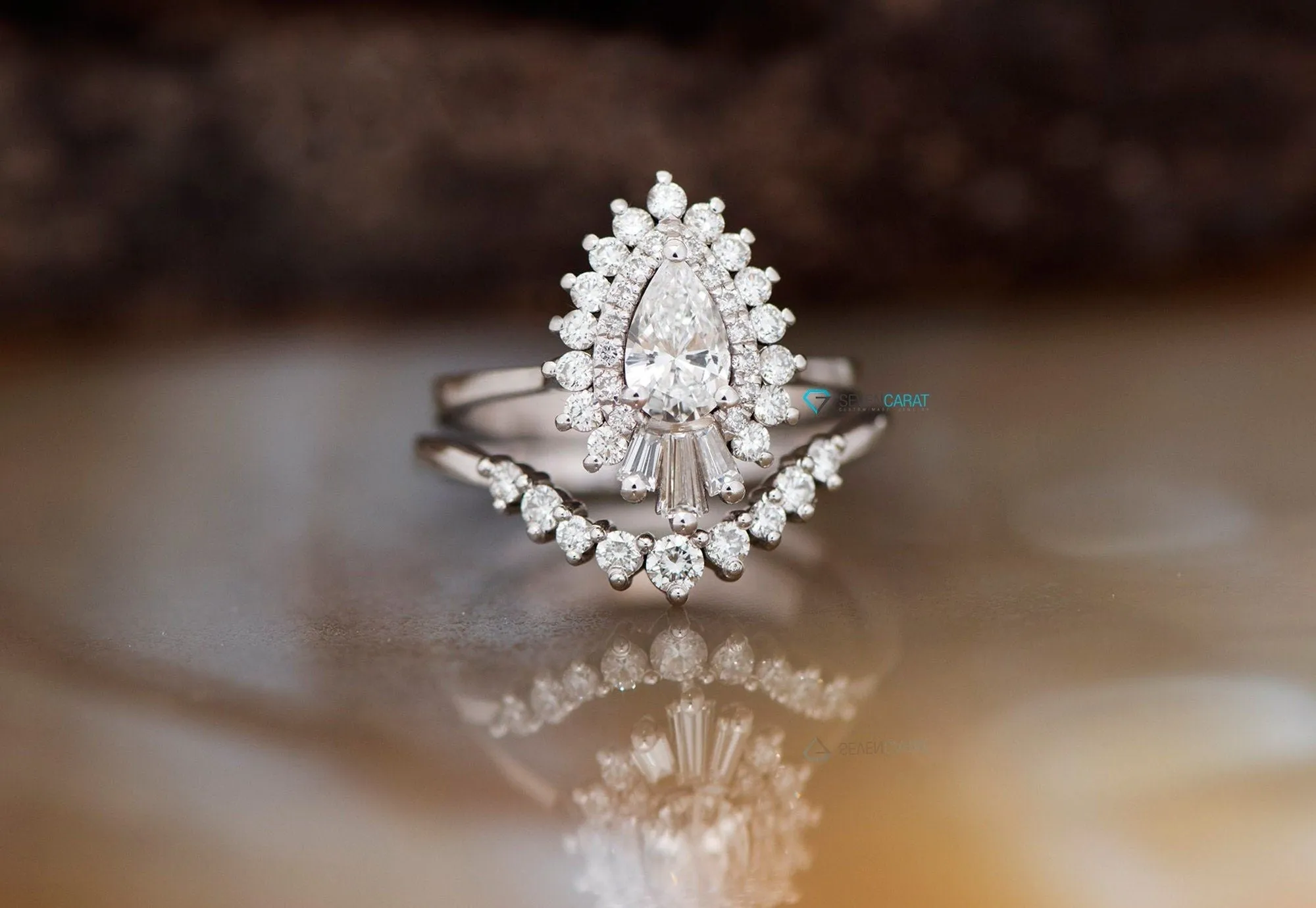 1.2 carat Gatsby diamond ring-Ballerina Ring