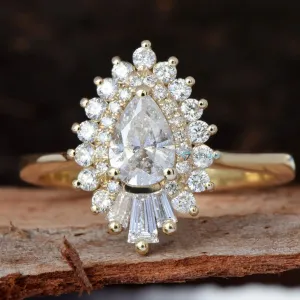 1.2 carat Gatsby diamond ring-Ballerina Ring