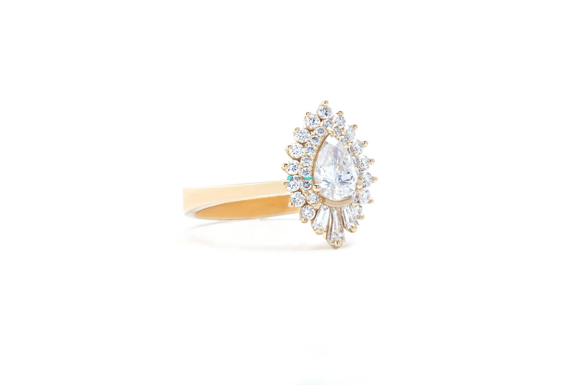 1.2 carat Gatsby diamond ring-Ballerina Ring