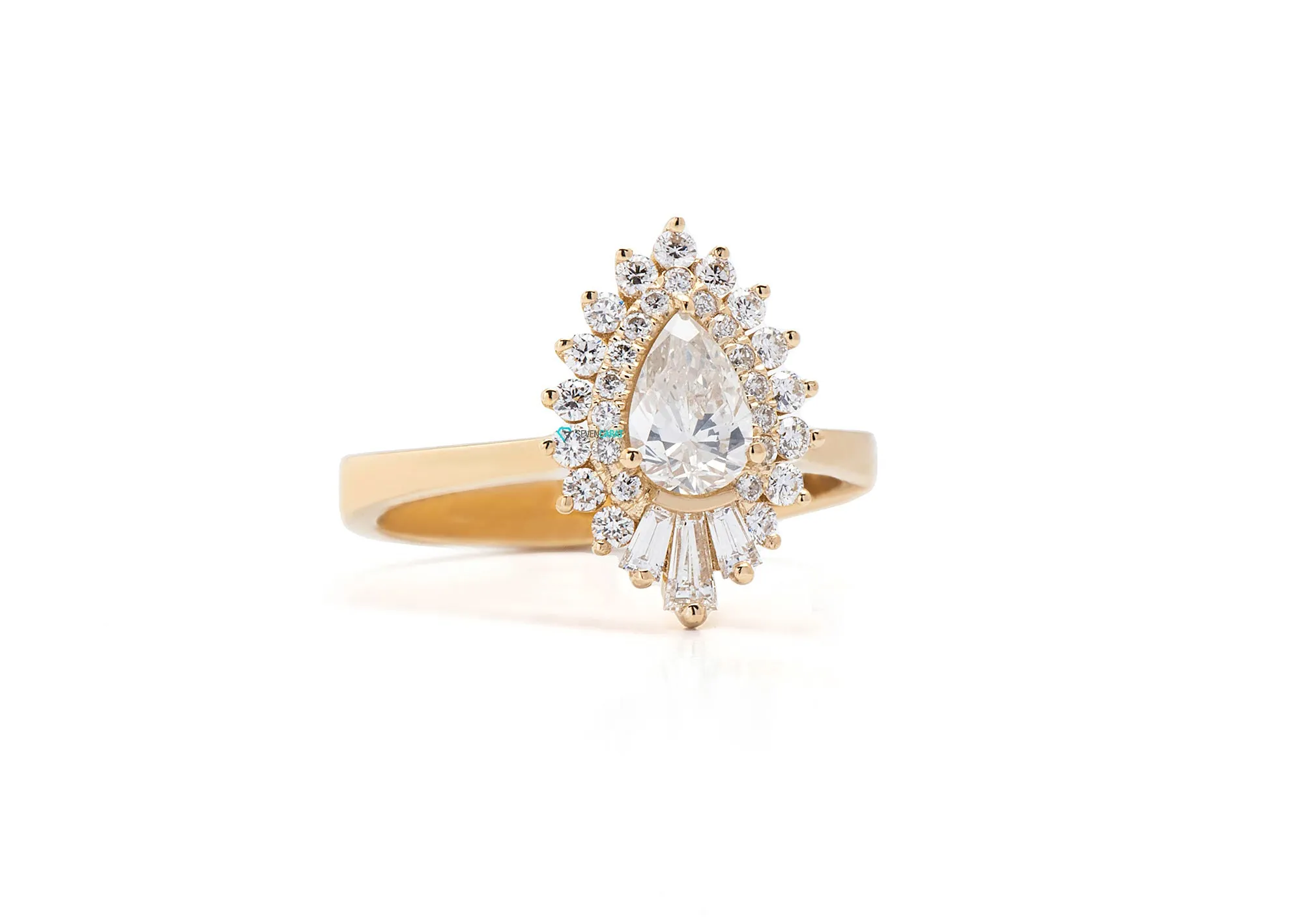 1.2 carat Gatsby diamond ring-Ballerina Ring