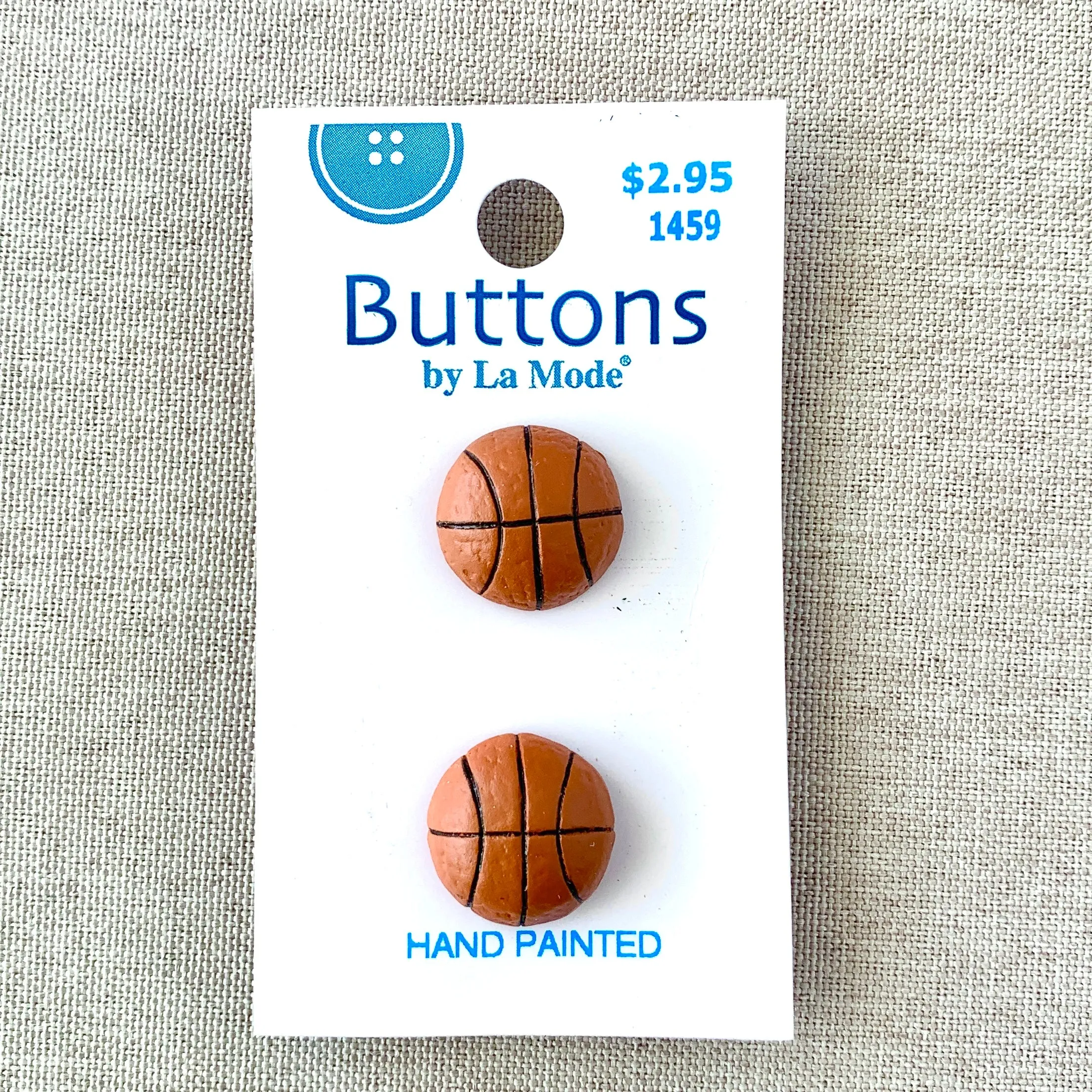 1459 Basketball - La Mode - 1 Hole - Shank - Assorted Sizes