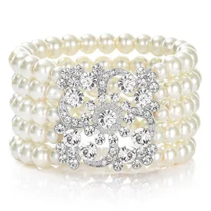 1920s Jewelry Vintage Pearl Bracelet Flapper Accessories|JaosWish