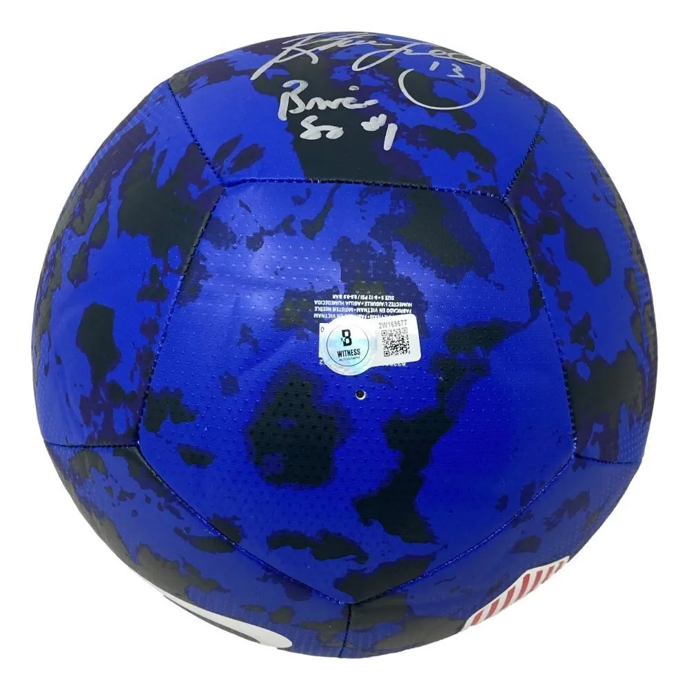 1999 USA Soccer Women's Team Signed Blue Nike Soccer Ball BAS ITP