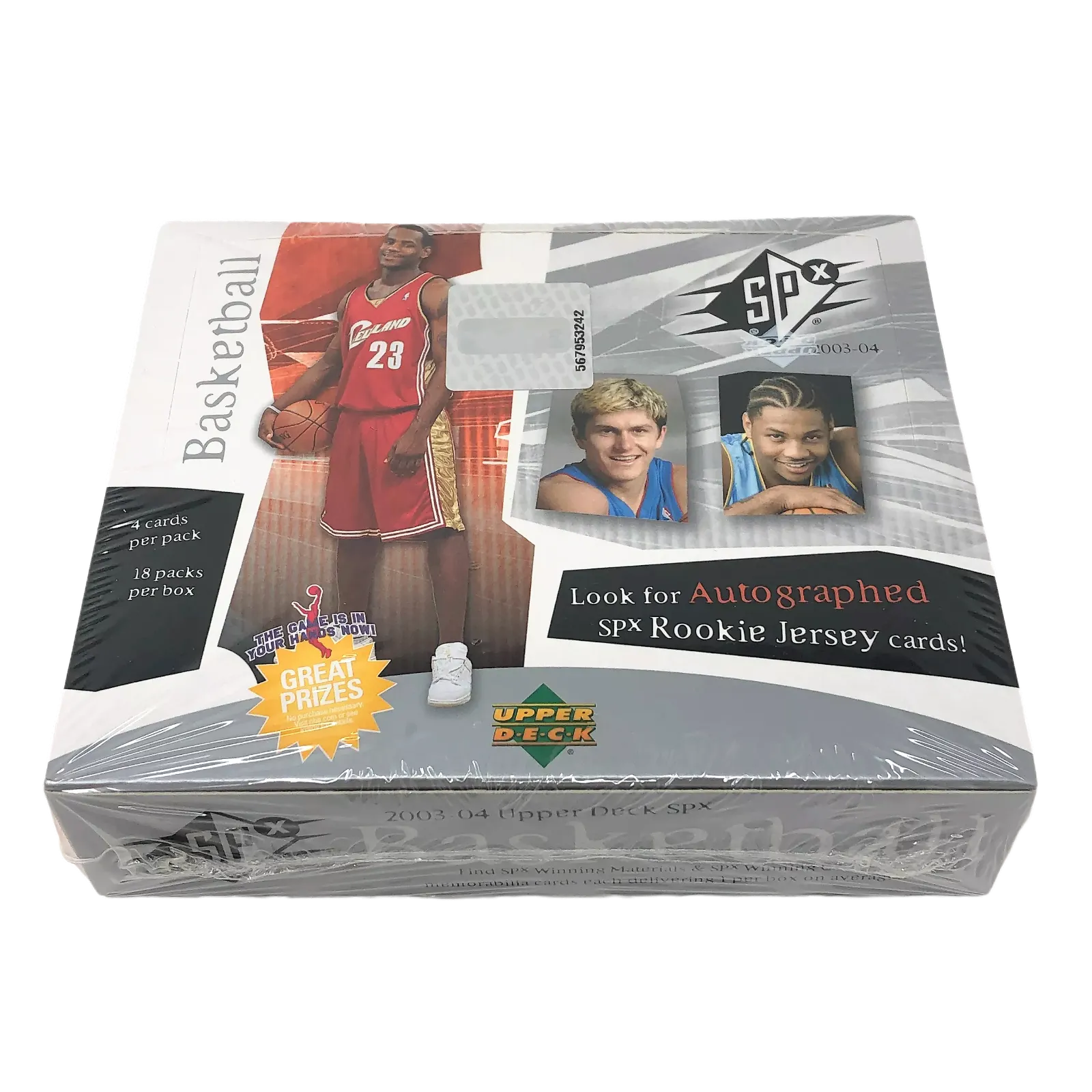 2003-04 Upper Deck SPX Basketball Factory Sealed Hobby Box Lebron RC?