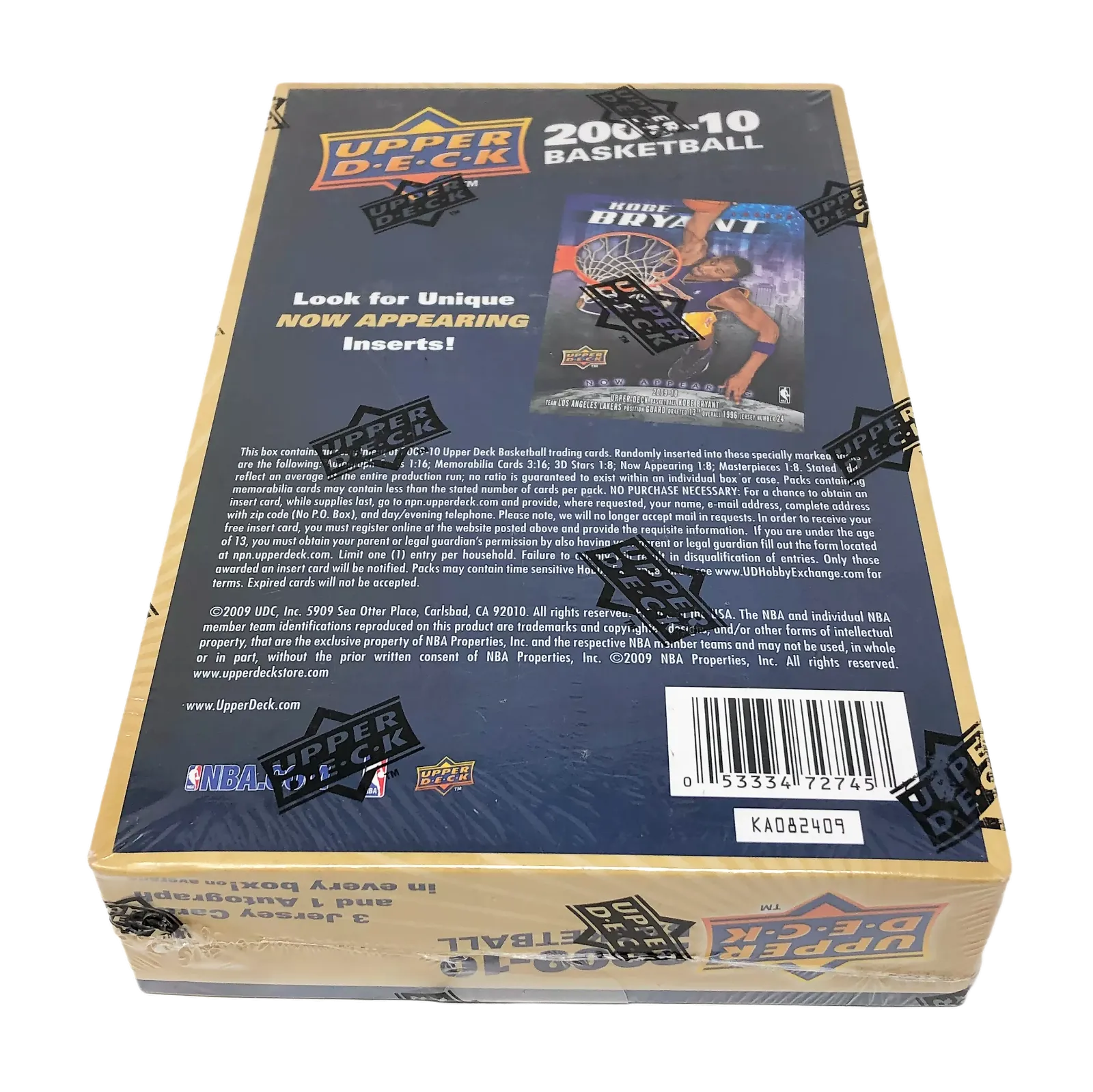 2009-10 Upper Deck Basketball NBA Factory Sealed Hobby Box Steph Curry RC?