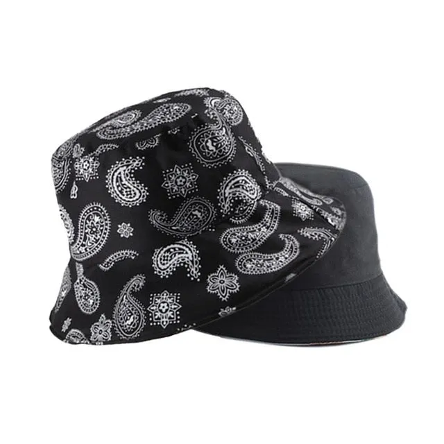 2020 Summer Bucket Hats Women Men's Panama Hat Double-sided Wear Fishing Hat Fisherman Cap for Boys/Girls Bob Femme Gorro MZ005