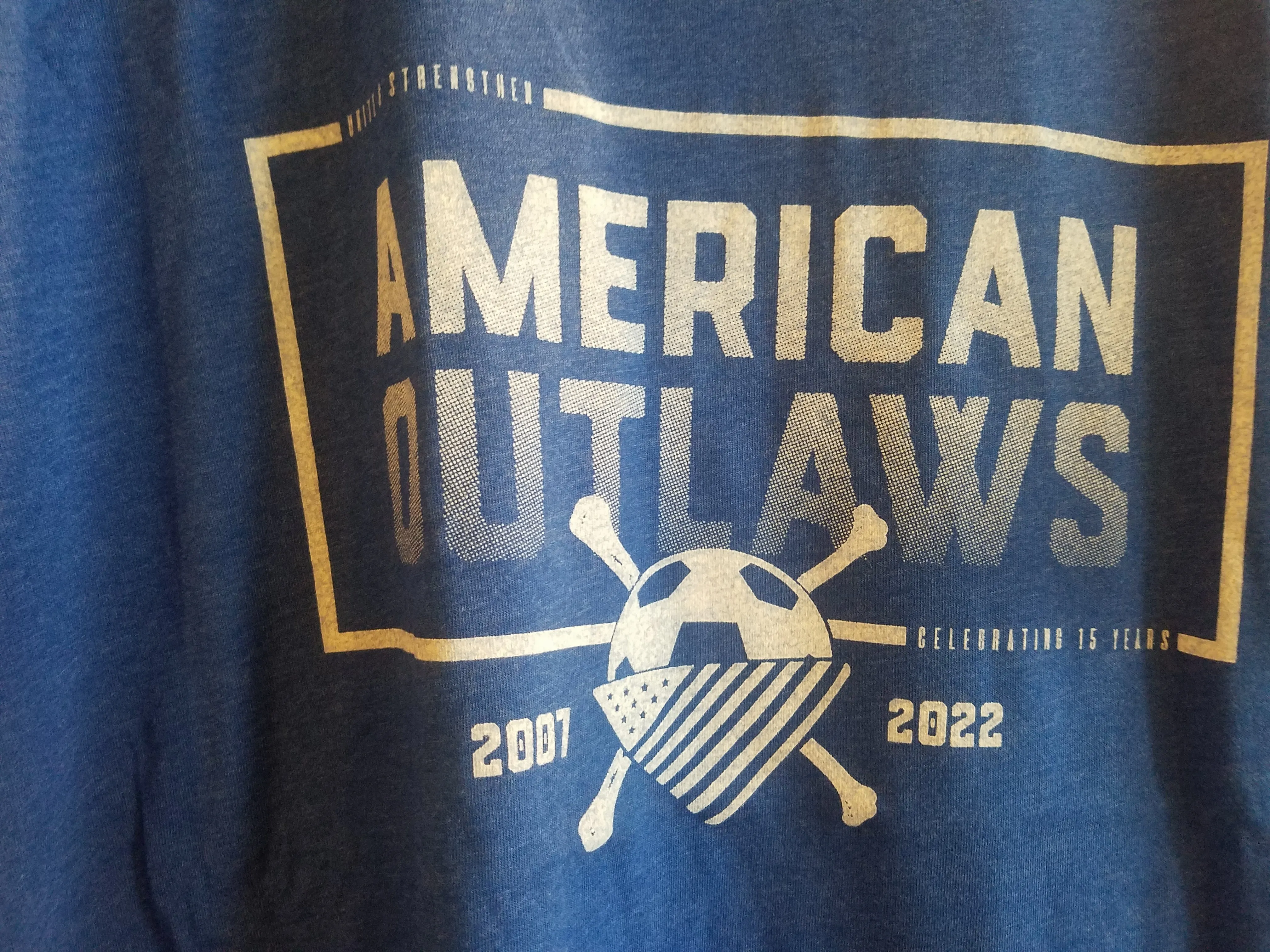 2022 American Outlaws Celebrating 15 Years Short Sleeve T-Shirt (Pack of 5)
