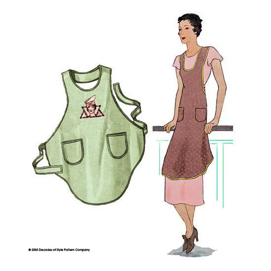 #2802   1928 1-Yard Bias Cut "Flapper" Apron