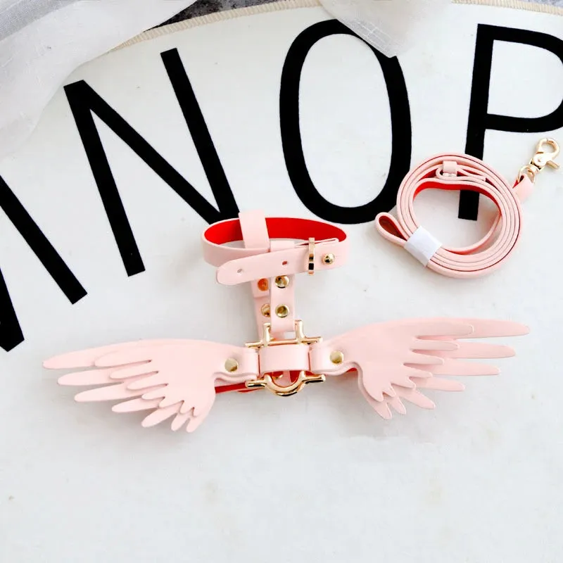 Adjustable Wing Collar & Leash Set for Pets