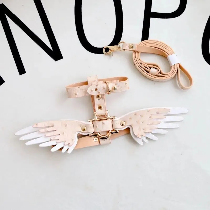Adjustable Wing Collar & Leash Set for Pets