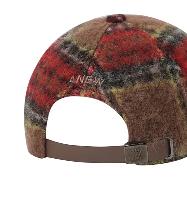 ANEW Golf: Check Ball Cap - Red