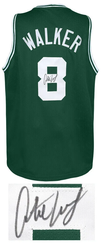 Antoine Walker (CELTICS) Signed Green Custom Basketball Jersey - (SCHWARTZ COA)