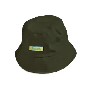 Army Green Bucket Hat with Velcro Patch {Bucket Hat}