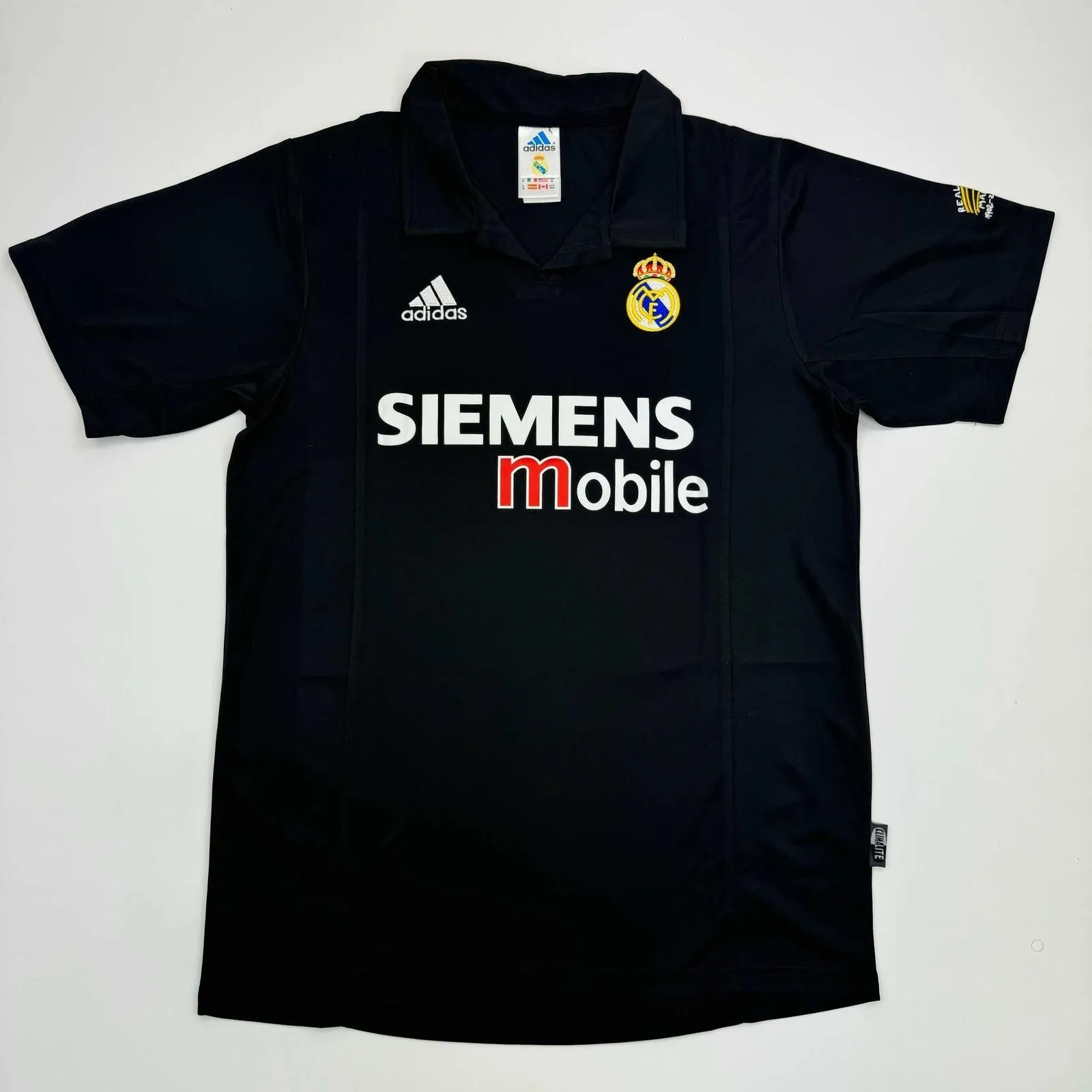 Autographed/Signed Ronaldo Nazario Real Madrid Black Soccer Jersey Beckett COA