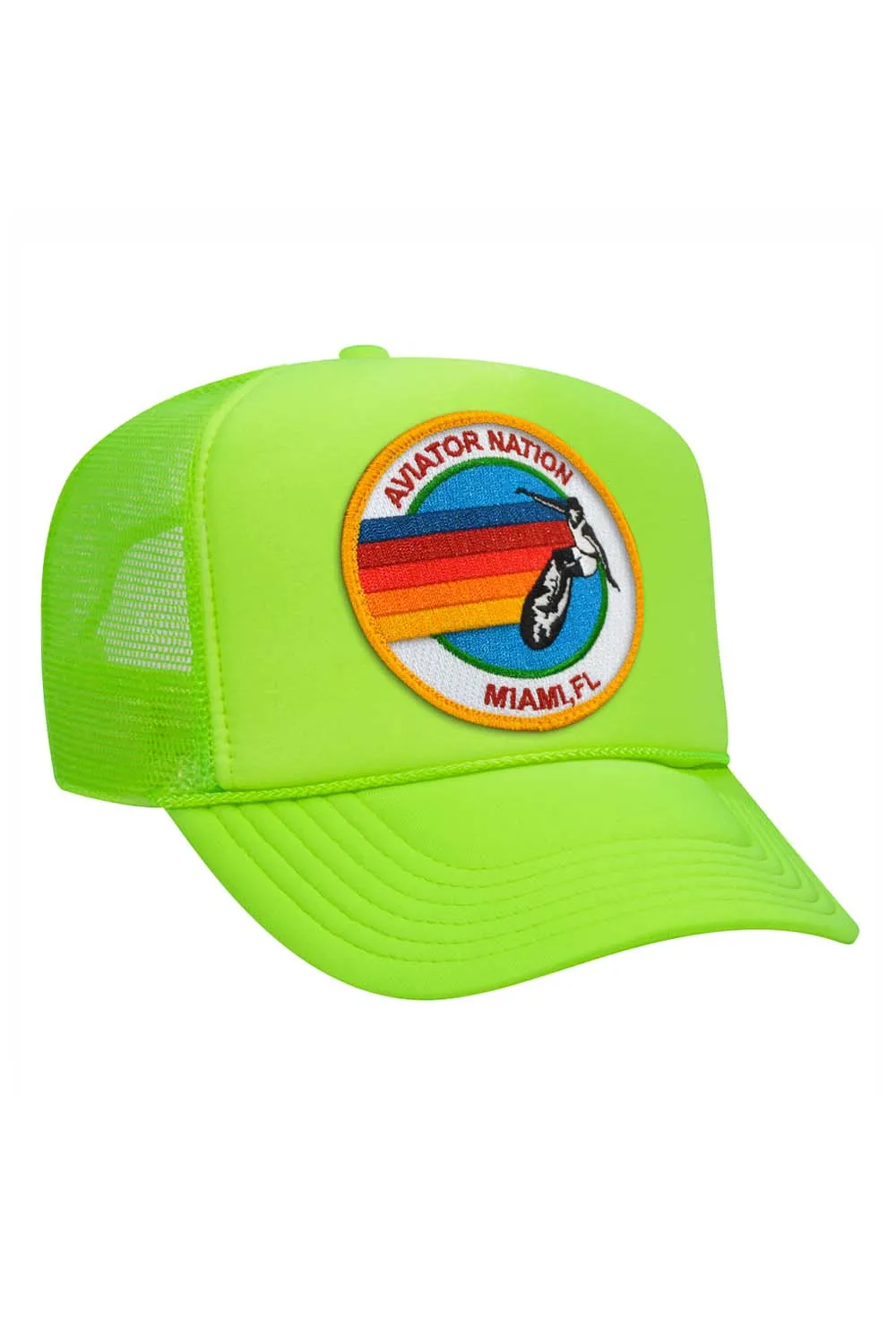 AVIATOR NATION MIAMI TRUCKER HAT