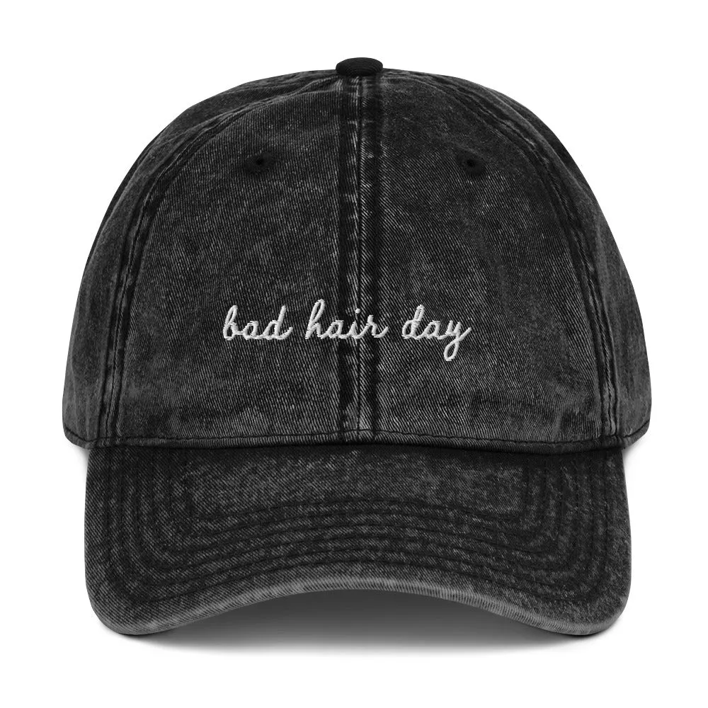 Bad Hair Day Vintage Cotton Twill Cap
