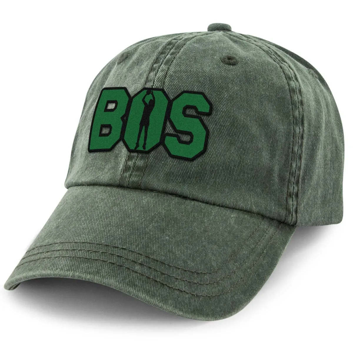 BOS Jump Shot Washed Dad Hat | Charcoal