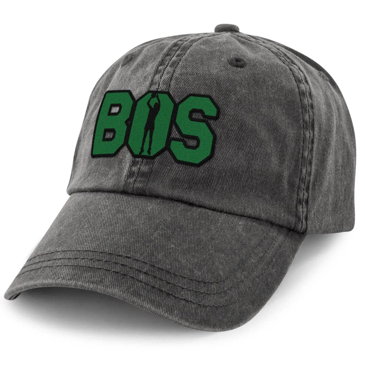 BOS Jump Shot Washed Dad Hat | Charcoal