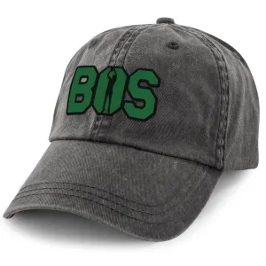 BOS Jump Shot Washed Dad Hat | Charcoal