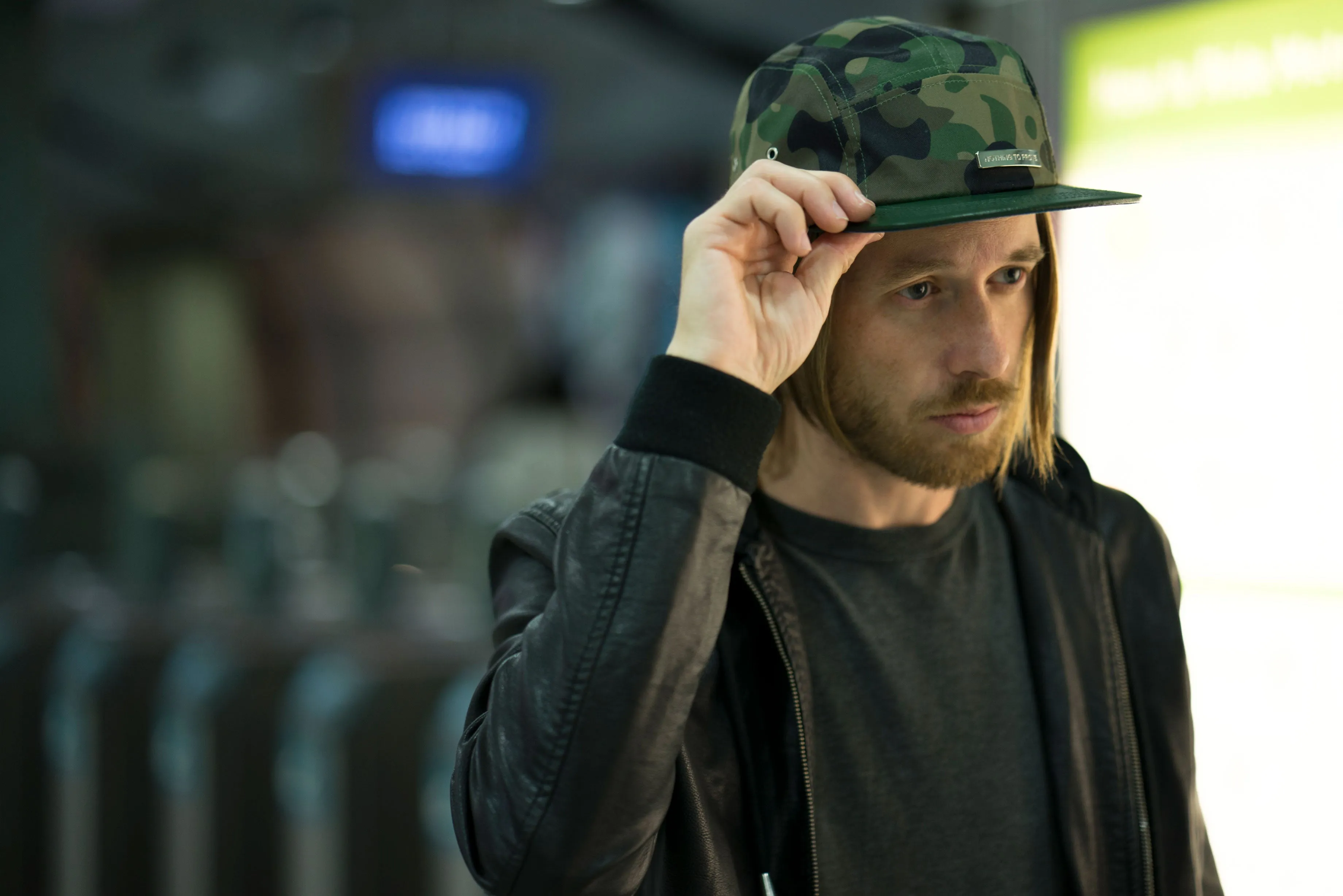 Camo Get A What What - Camoflauge 5 panel hat
