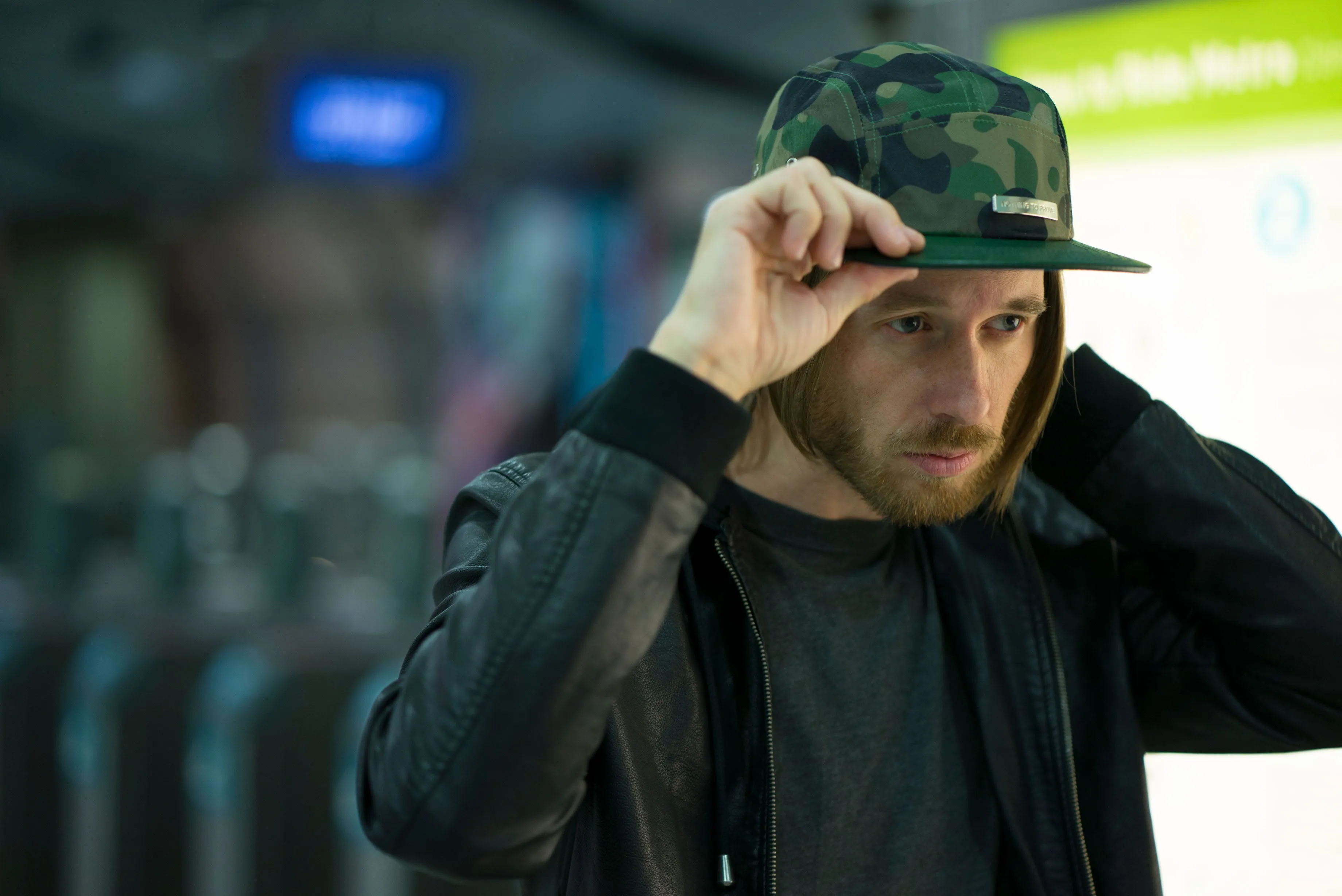 Camo Get A What What - Camoflauge 5 panel hat