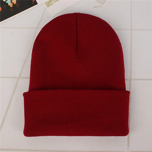 Candy Color Knitting Hats Girls