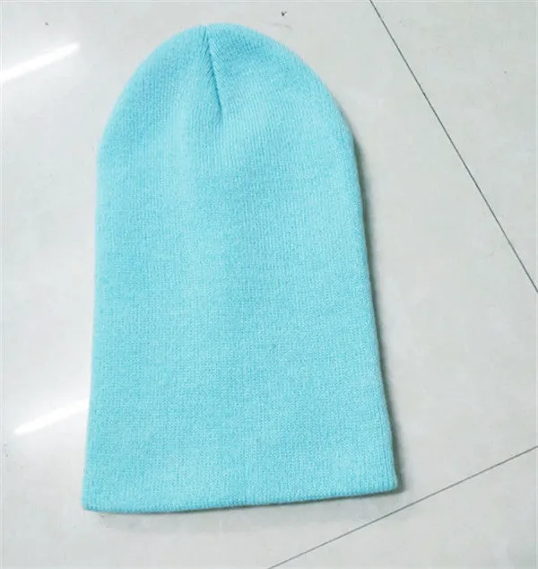 Candy Color Knitting Hats Girls