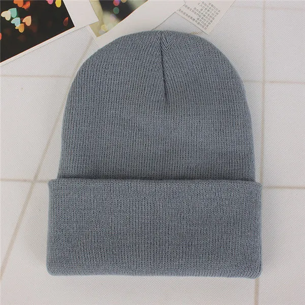 Candy Color Knitting Hats Girls