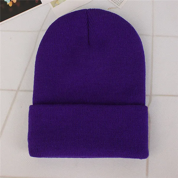 Candy Color Knitting Hats Girls