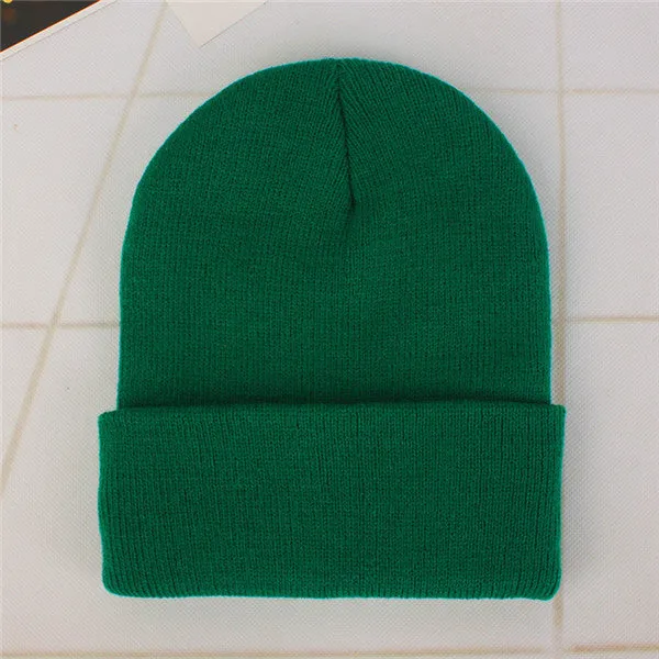 Candy Color Knitting Hats Girls
