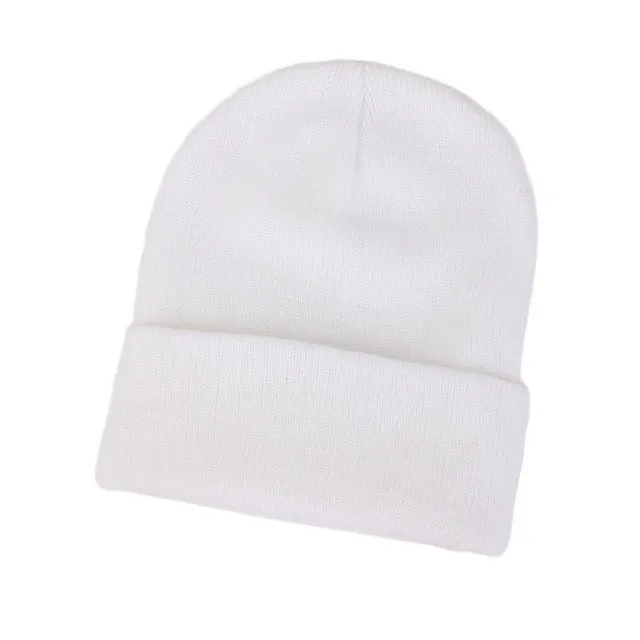 Candy Color Knitting Hats Girls