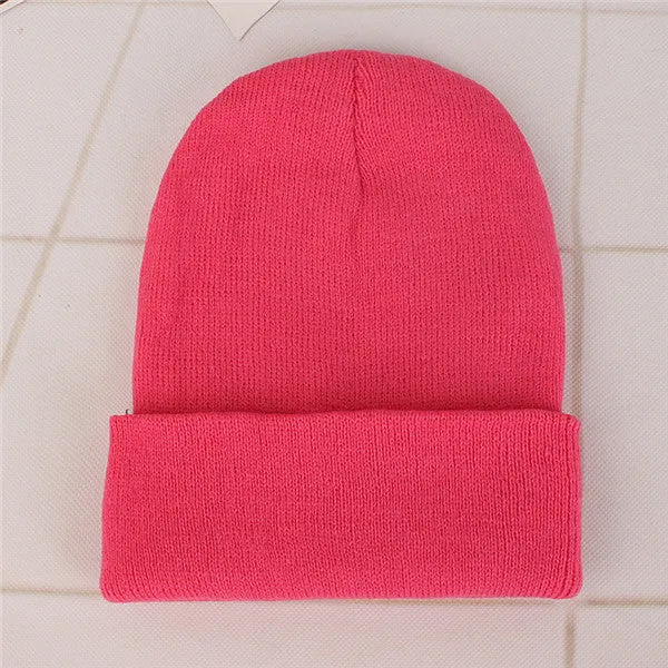 Candy Color Knitting Hats Girls