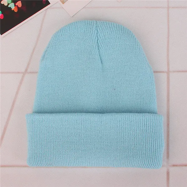 Candy Color Knitting Hats Girls