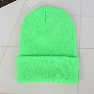 Candy Color Knitting Hats Girls