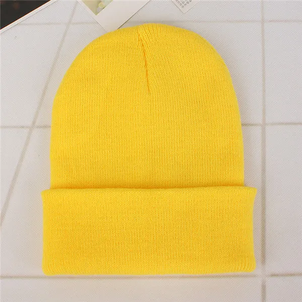 Candy Color Knitting Hats Girls