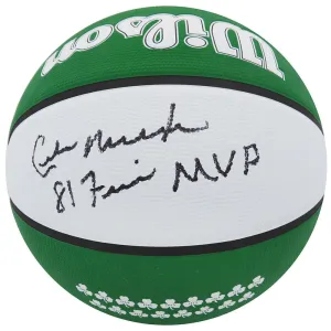 Cedric Maxwell Signed Wilson The City Celtics Basketball w/81 Finals MVP -SS COA