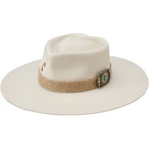 Charlie 1 Horse Ivory Fling Felt Hat