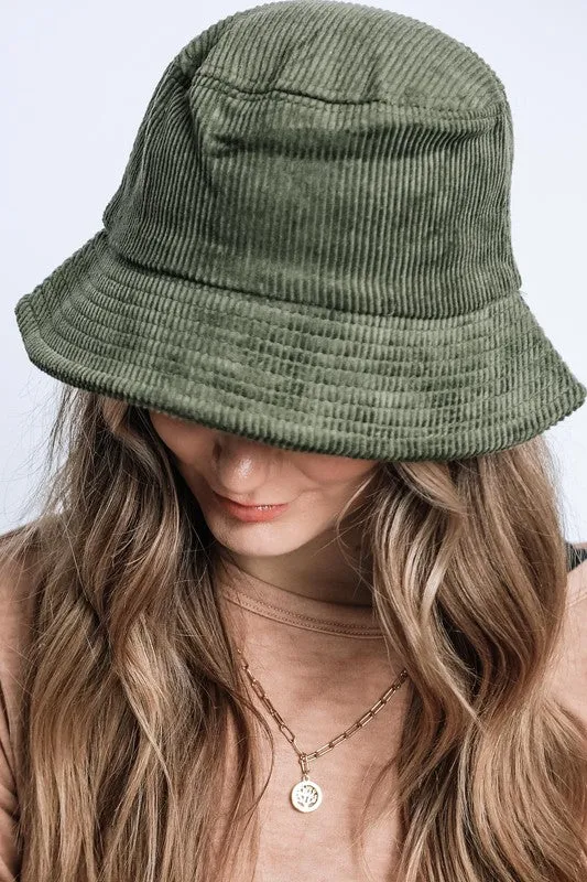 Corduroy Bucket Hat