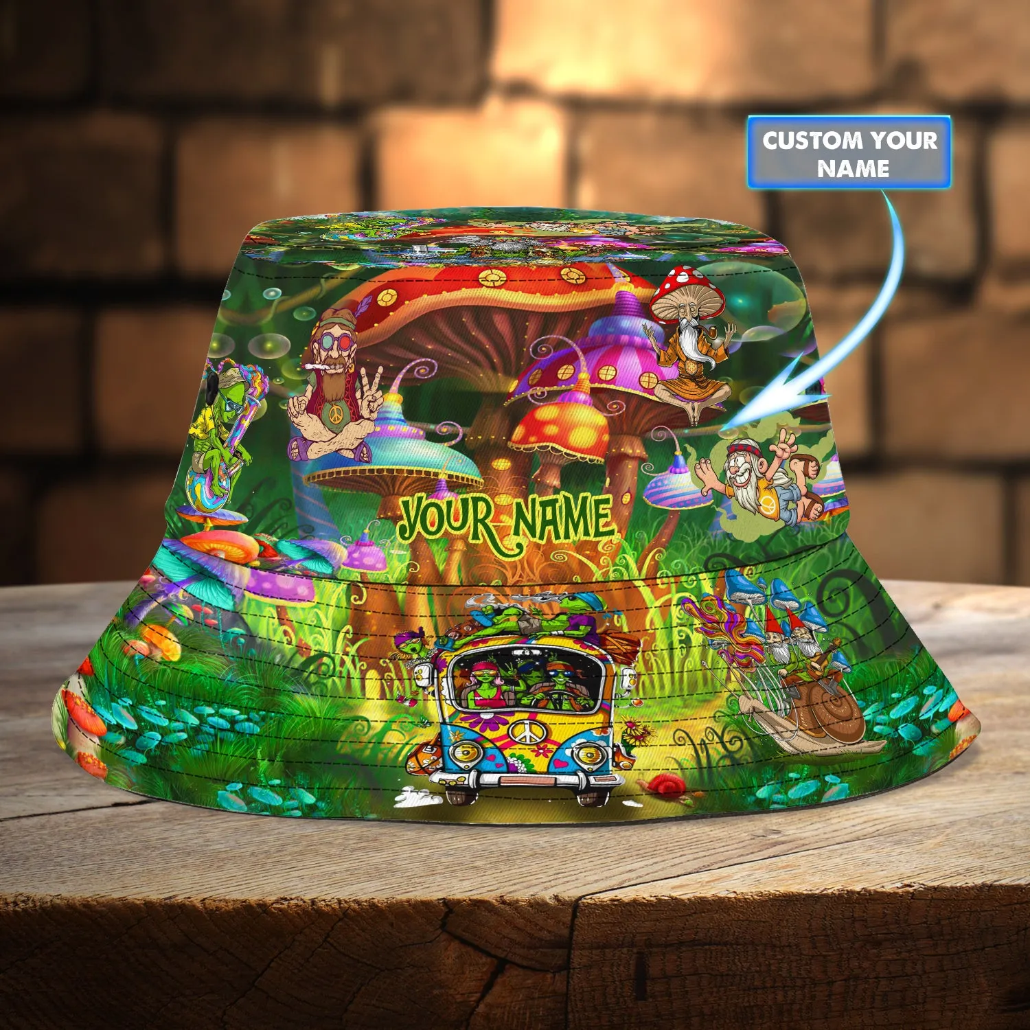 Custom Bucket Hat  - Hippie - 007