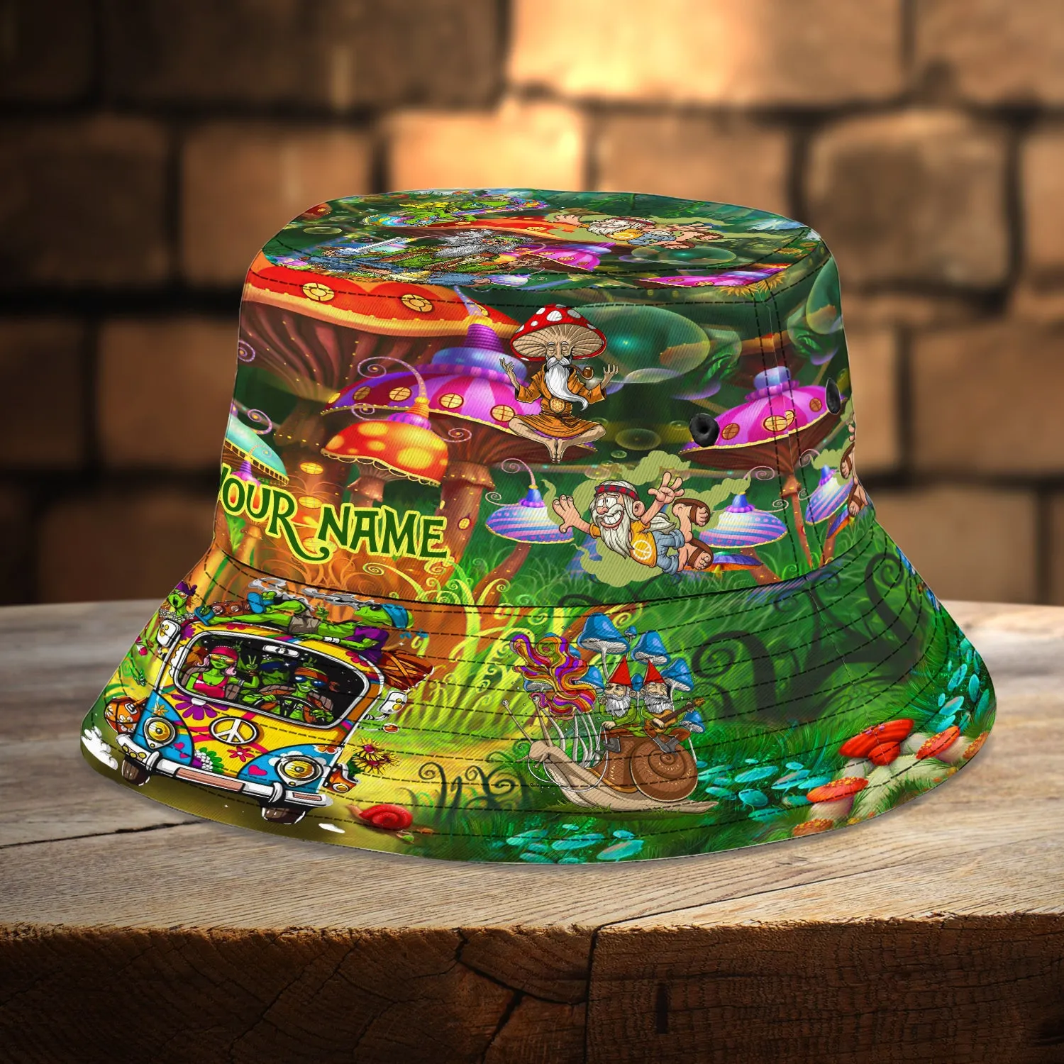 Custom Bucket Hat  - Hippie - 007