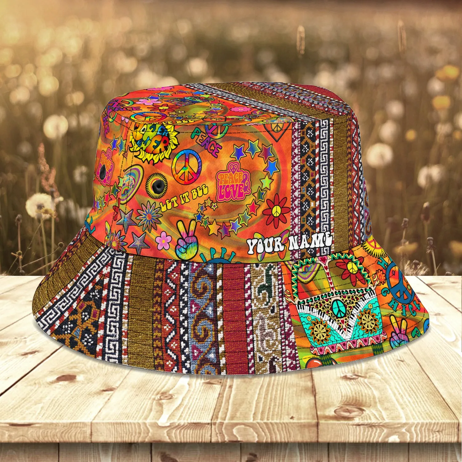 Custom Bucket Hat - Hippie 02