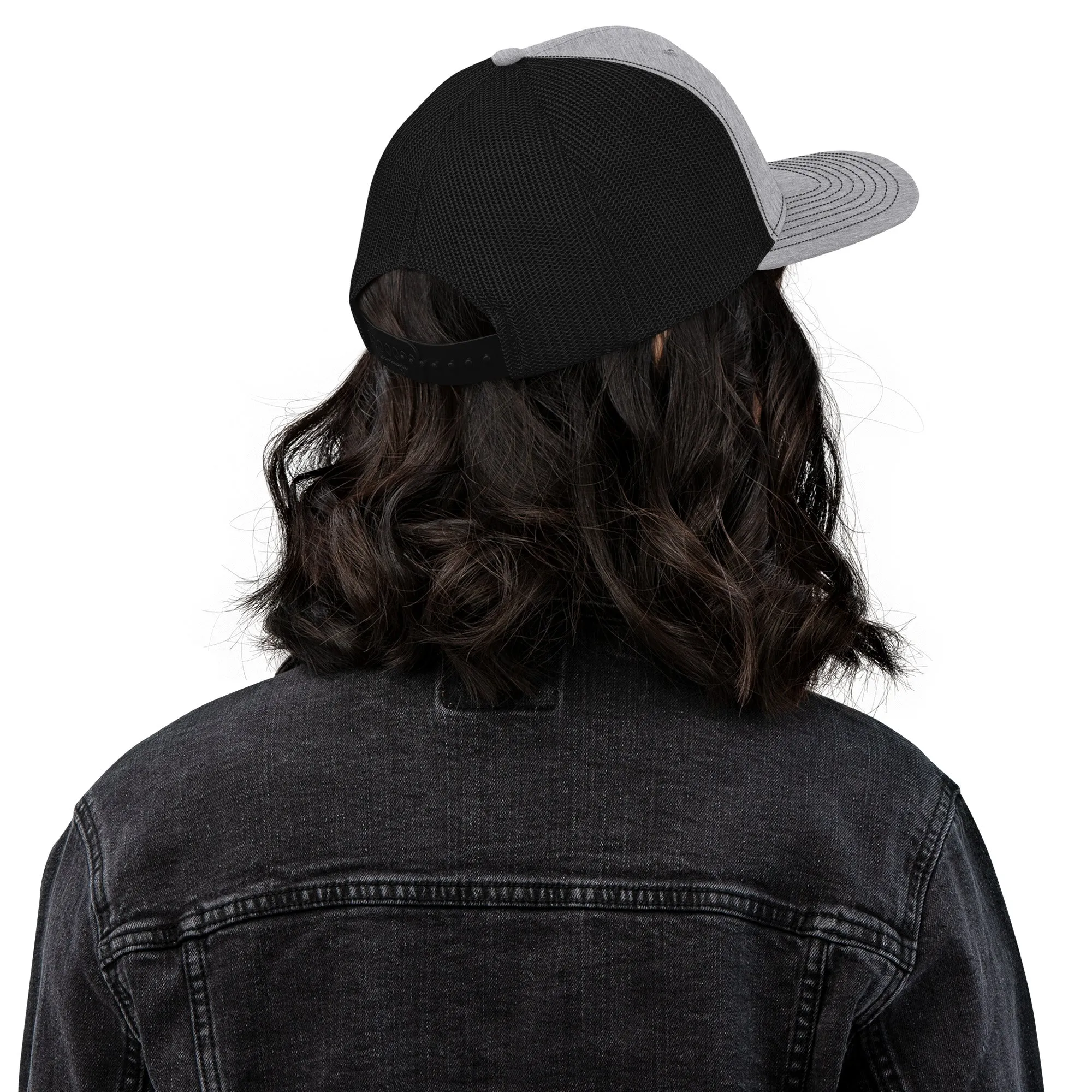Custom Drip's Grey & Black Trucker Cap