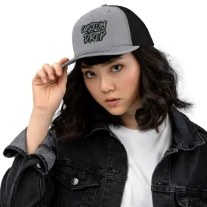 Custom Drip's Grey & Black Trucker Cap
