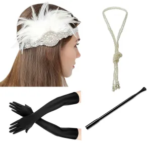 Flapper Girl Accessories 1920s Great Gatsby Headpiece|JaosWish