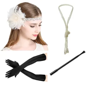 Flapper Girl Accessories 1920s Great Gatsby Headpiece|JaosWish