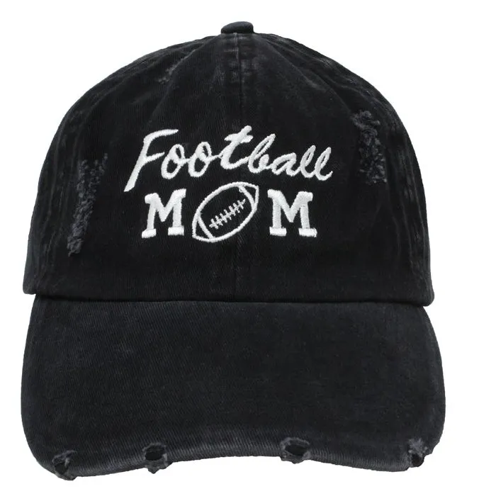 Football Mom Distressed Cotton Ponyflo® Cap
