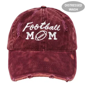 Football Mom Distressed Cotton Ponyflo® Cap