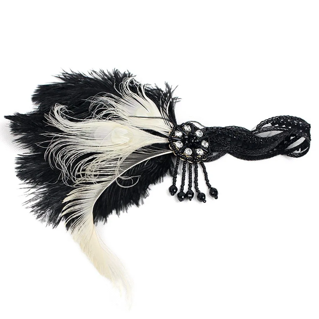 Gatsby 1920s Flapper Headpiece Women Vintage Flapper Headband 20s Accessories for Gatsby Prom Costume