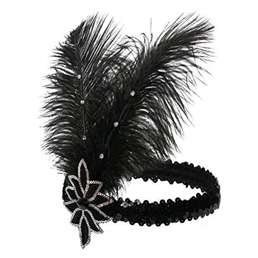 Great Gatsby 1920s Flapper Headband Vintage Headpiece Accessories|JaosWish